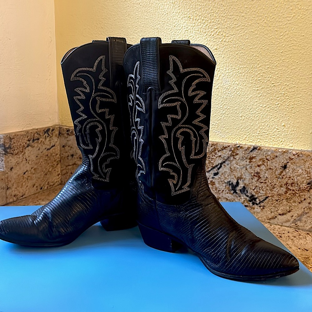 Lizard Pointy Cowboy Boots main image 0
